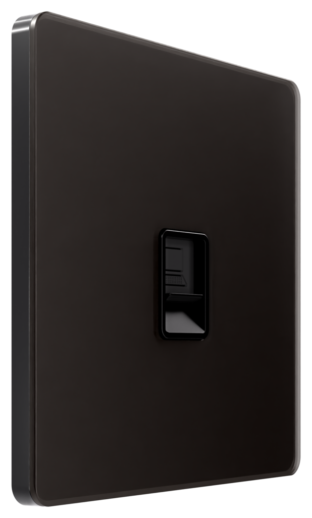 Розетка информационная RJ-45 кат.5e Systeme Electric Systeme Infinity Полярная ночь FSE001083