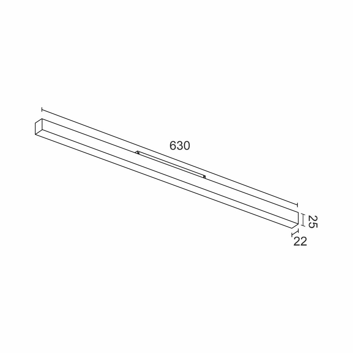 Светильник для магнитной системы Ledron MATTE LINE 630 White 4000K 00000017973