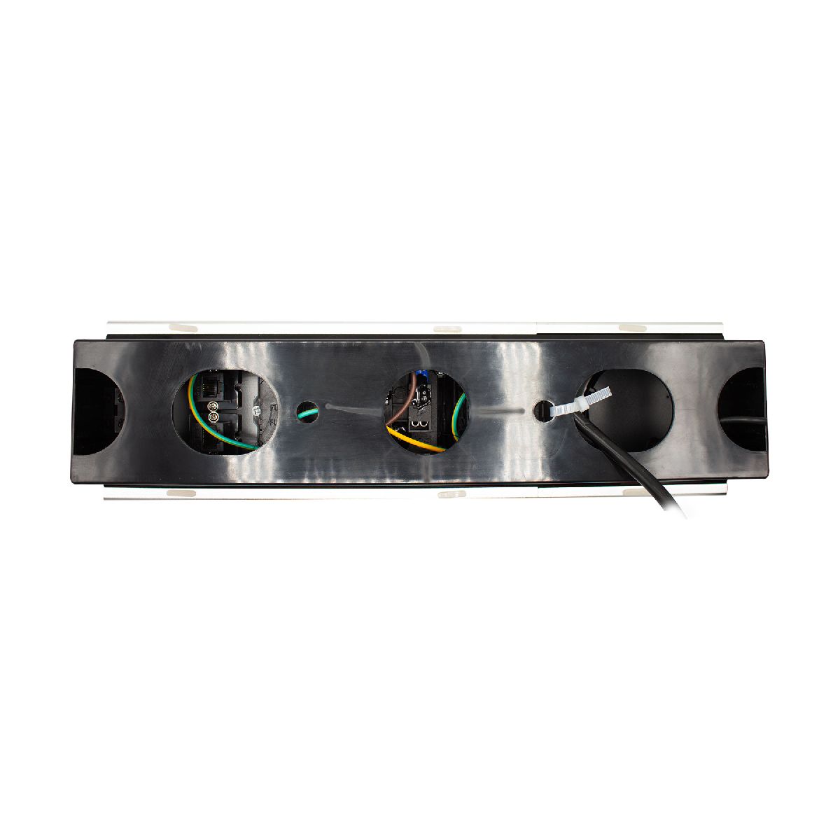 Блок розеток JX (Slide Top) (2 секции RJ-45 + 2 USB беспр.зарядка с кабелем питания) Mebax 00-00002893