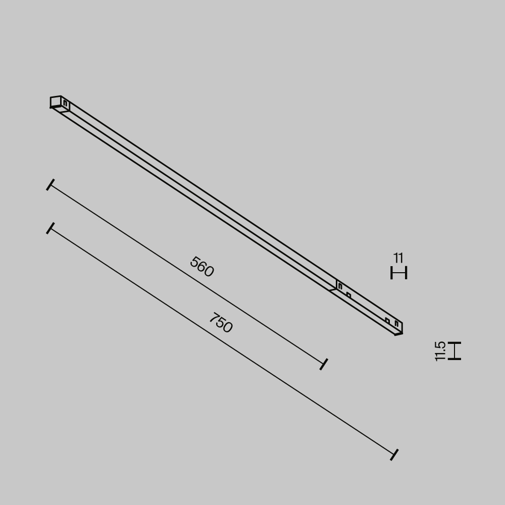 Трековый магнитный светильник Maytoni Technical Basis Exility X TR240-4-12WTW-DD2-B