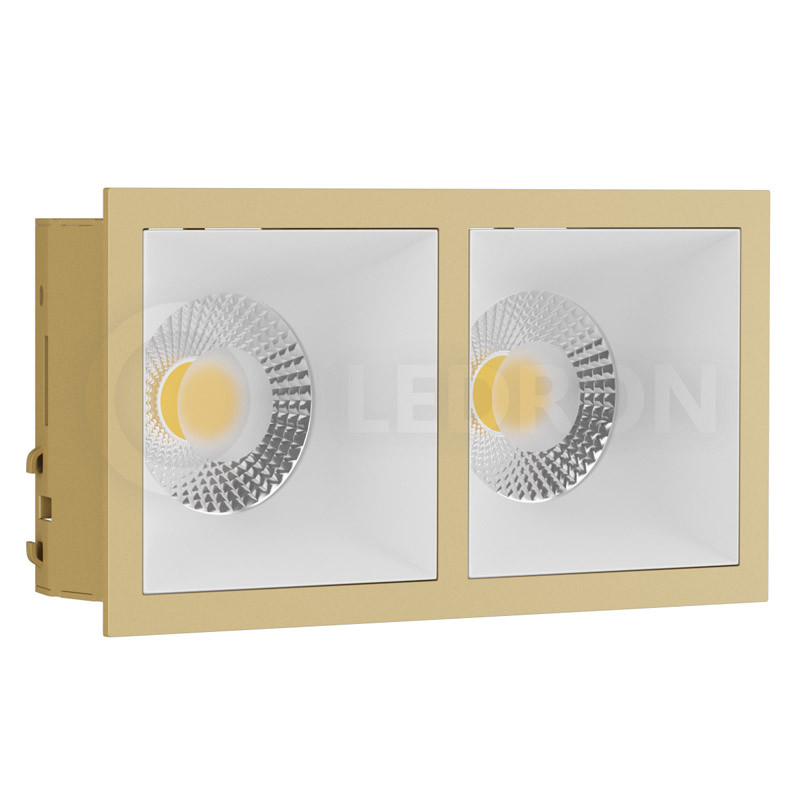 Встраиваемый светильник LeDron RISE KIT 2 GU10 Gold/white