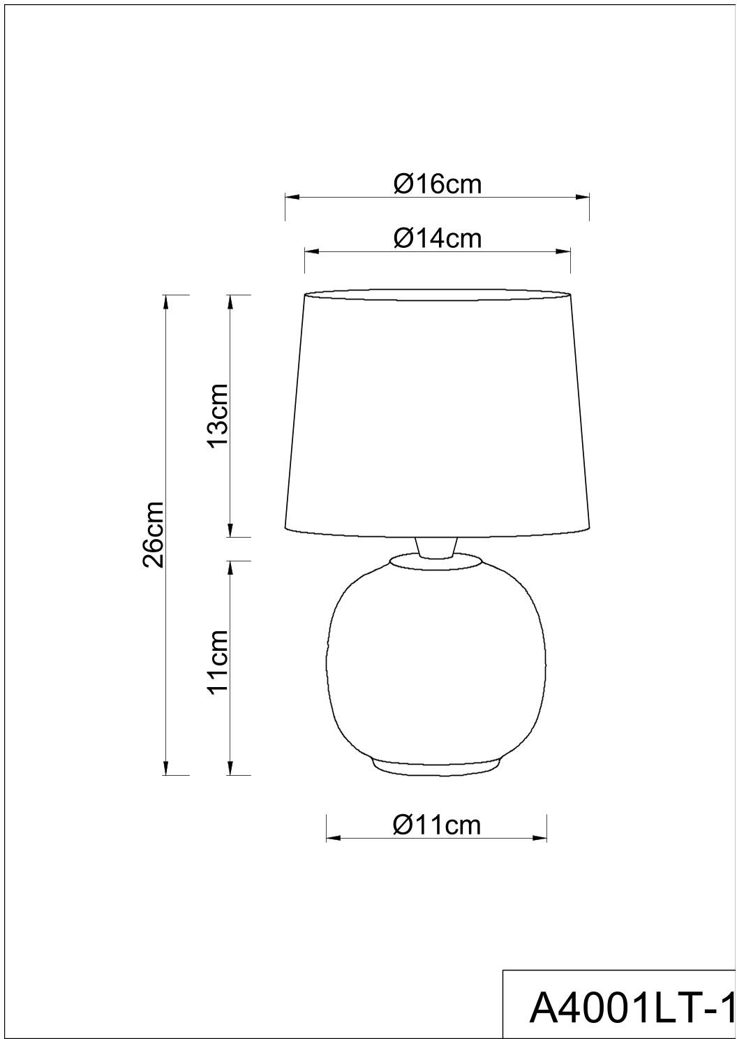 Настольная лампа Arte Lamp Merga A4001LT-1CC УЦ