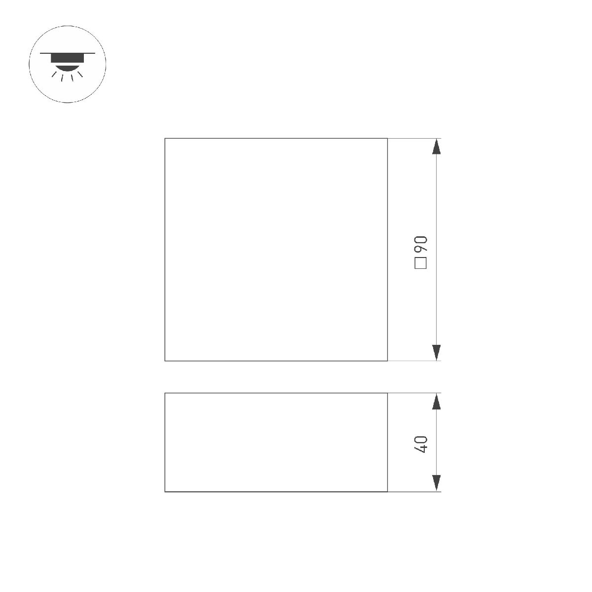 Встраиваемый светильник Arlight DL-GRIGLIATO-S90x90-12W Warm3000 047679