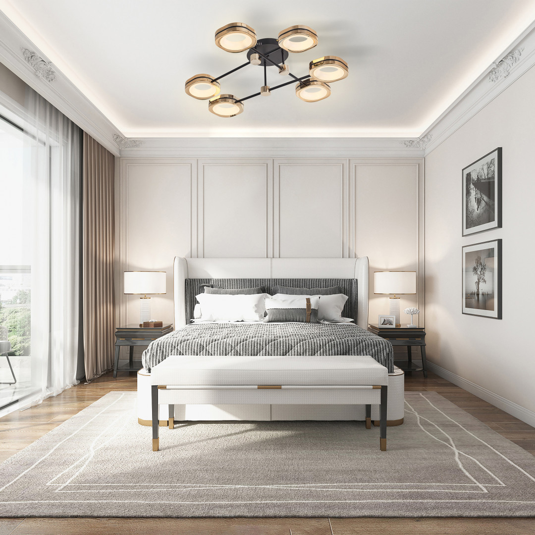 Потолочный светильник Arte Milano Ferrara 277999/6 BK/GD