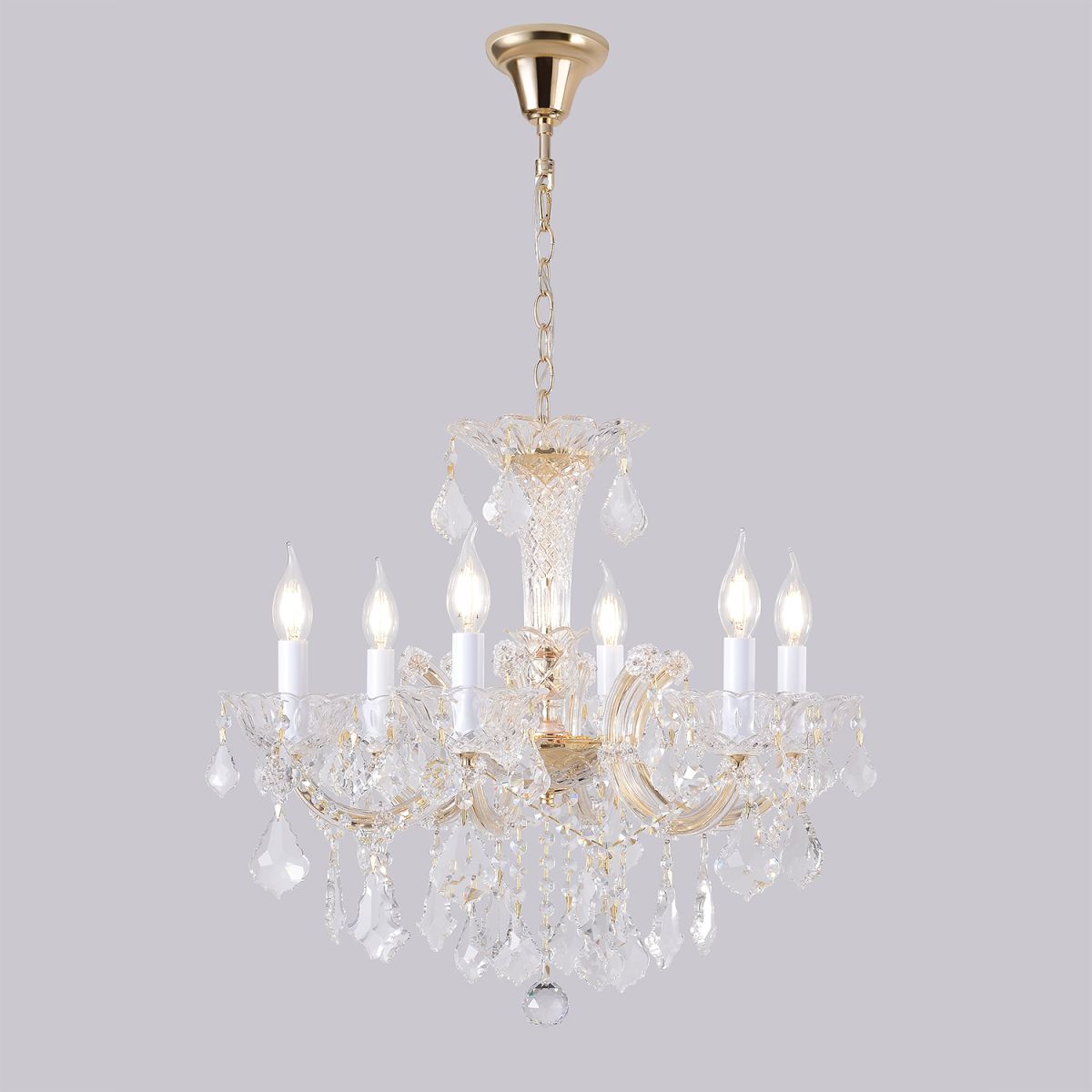Подвесная люстра Crystal Lux CRISTELLE SP6 GOLD