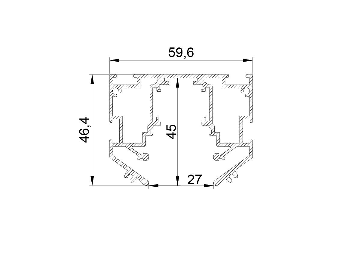 Шинопровод 48V д/натяжного потолка 2 метра Lightstar Uno Pro 509427