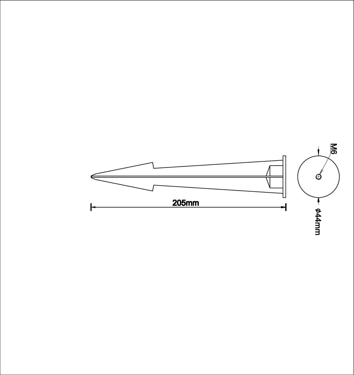 Основание для установки в грунт Donolux Alpha Spike205DG2