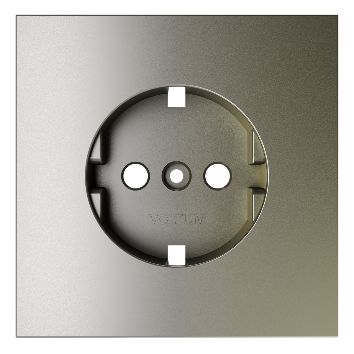 Накладка для розетки с заземлением Voltum S70 (шелк) VLS000604
