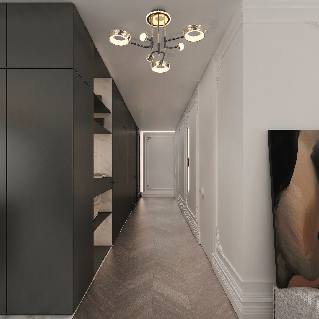 Потолочная люстра Arte Milano Ferrara 273210/6 BK/GD