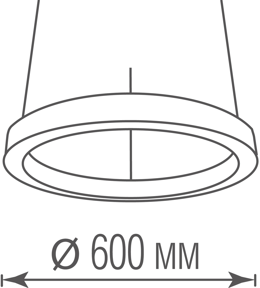 Подвесной светодиодный светильник Donolux Aura DL600S54WW White
