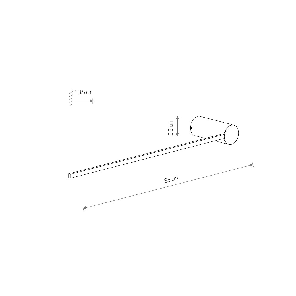 Настенный светильник Nowodvorski Arm Led M Black 10366