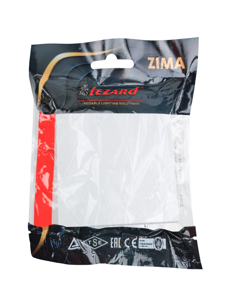 Выключатель белый безвинтовой зажим/клемма Lezard Zima 704-0288-100QC