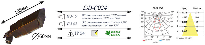 Грунтовый светильник LD-Lighting LD-CO LD-CO24