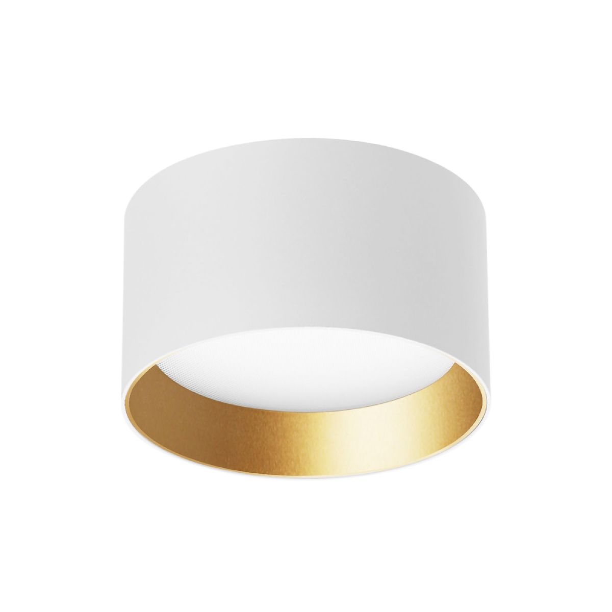 Накладной светильник Arlight SP-BISCOTTO-R90-8W Warm3300-MIX (WH-GD, 80 deg, 230V) 054912