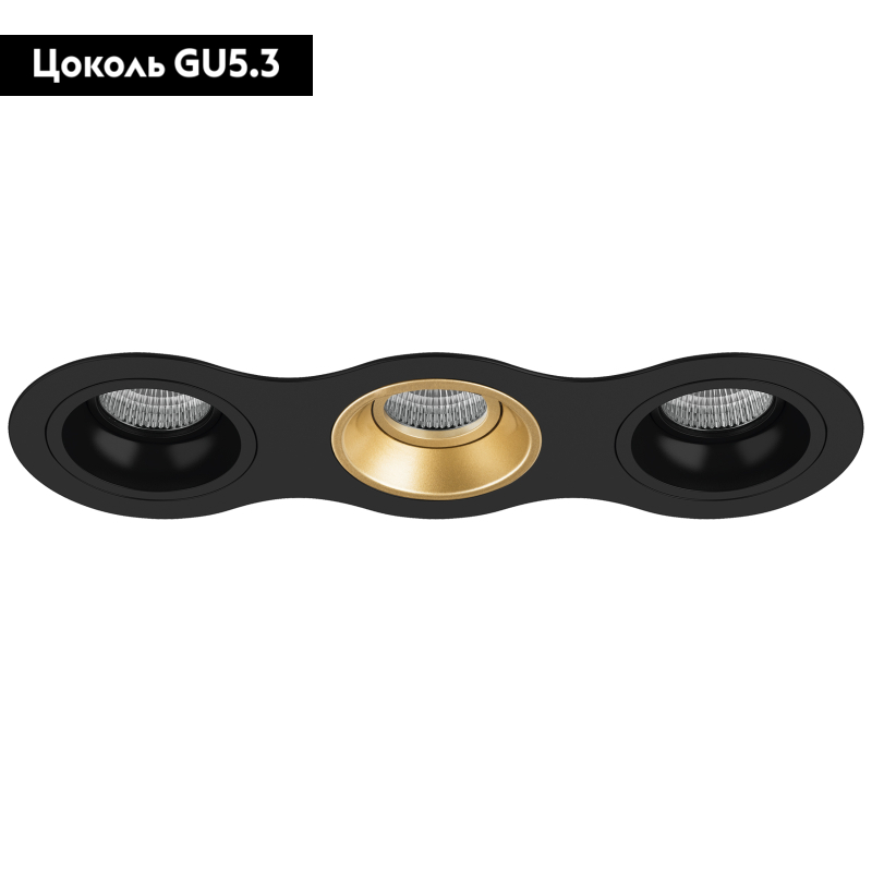 Встраиваемый светильник Lightstar Domino D637070307 (214637+214607+214603+214607)