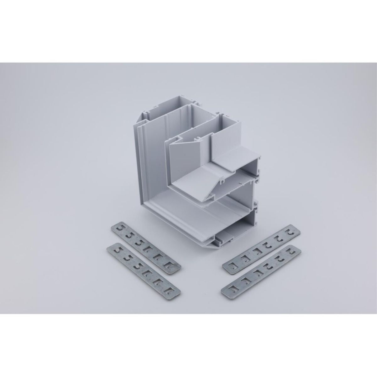 Соединитель магнитного шинопровода угловой плоский для натяжного потолка Aployt Magnetic track 220 APL.0284.10.04