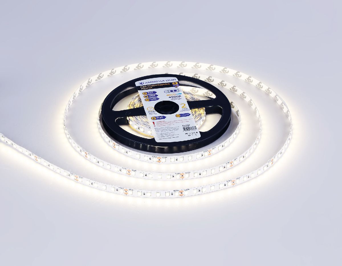Светодиодная лента Ambrella Light LED Strip 24В 2835 10Вт/м 4500K 5м IP20 GS3102