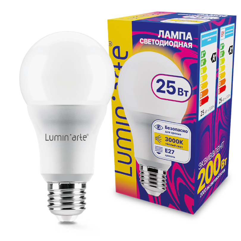 Светодиодная лампа Lumin'arte LSTD-A65-25W3KE27