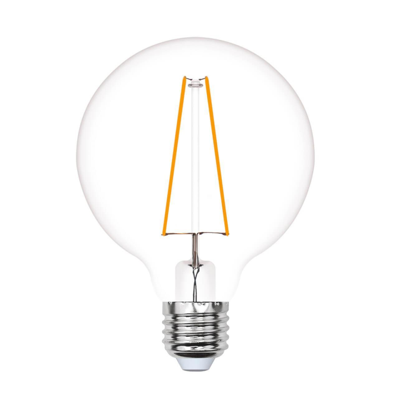 Лампа светодиодная филаментная Uniel E27 4W золотистый LED-G80-4W/GOLDEN/E27 GLV21GO UL-00000903