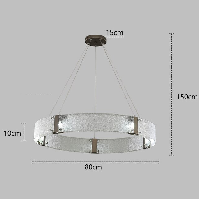 Подвесной светильник Delight Collection Parallel Ring D8028P/R/D800 black/white