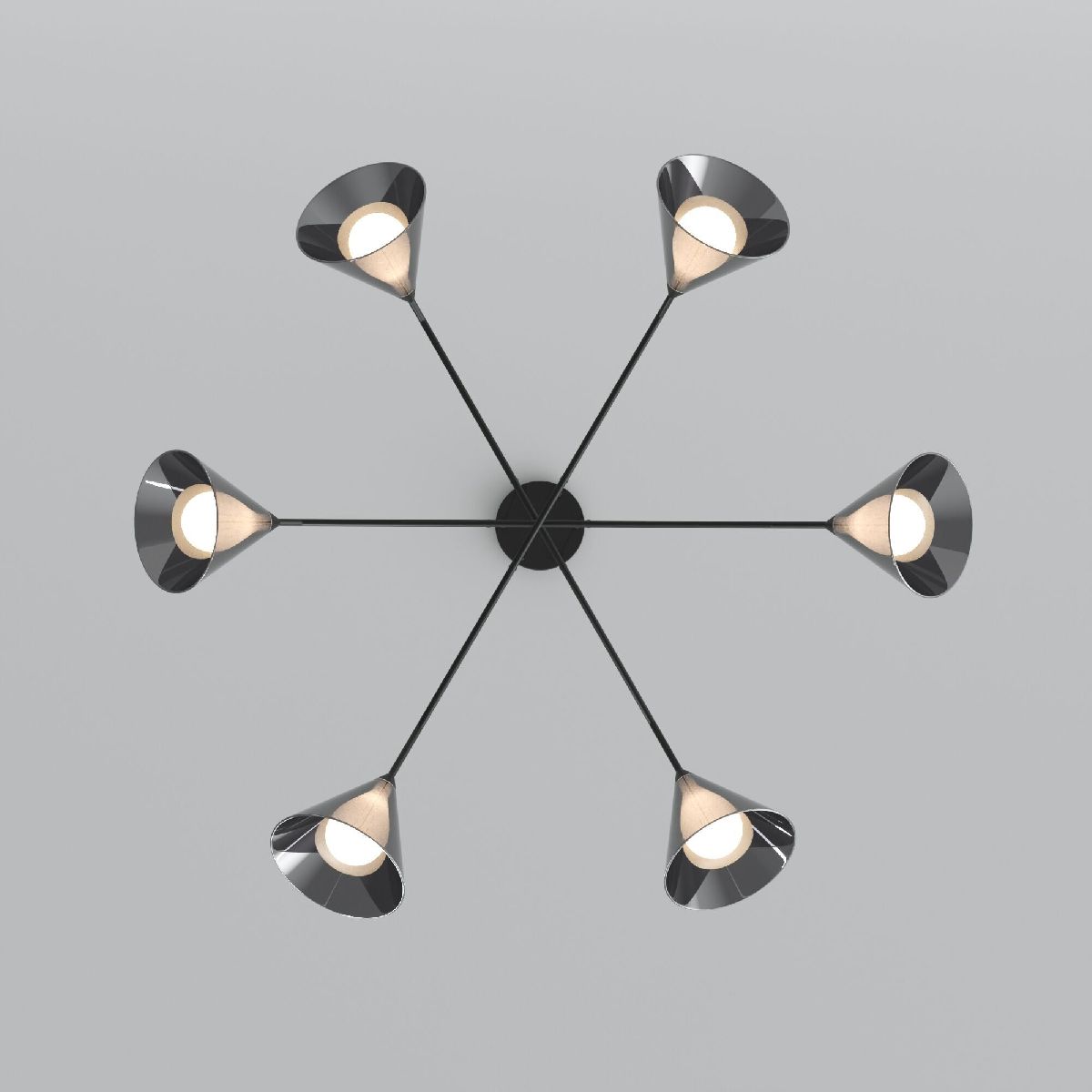 Подвесная люстра Eurosvet Enigma 70161/6 черный Smart a069046 УЦ