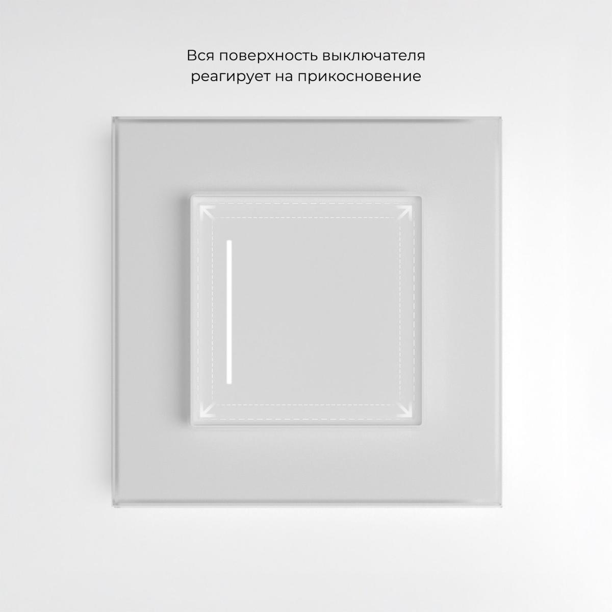 Умный сенсорный выключатель одноклавишный Werkel 4690389197895 W4513001 a064139