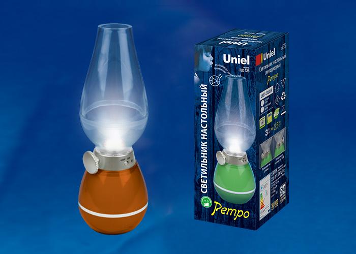 Настольная лампа (UL-00001502) Uniel TLD-538 Green/LED/80Lm/5500K/Dimmer