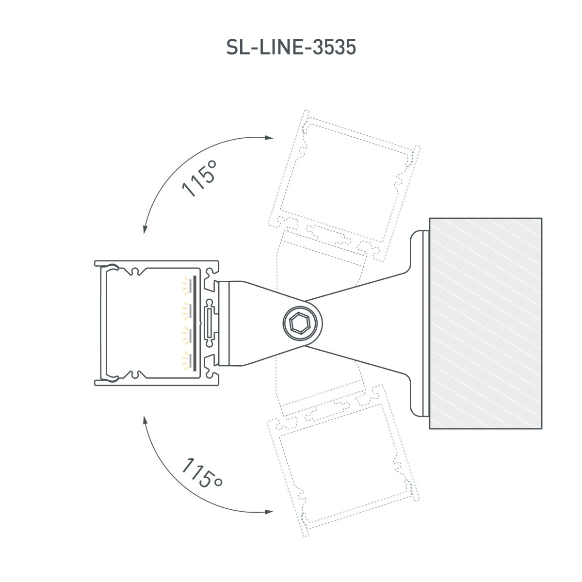 Профиль Arlight SL-LINE-3535-3000 ANOD (BY) (Алюминий) 061362