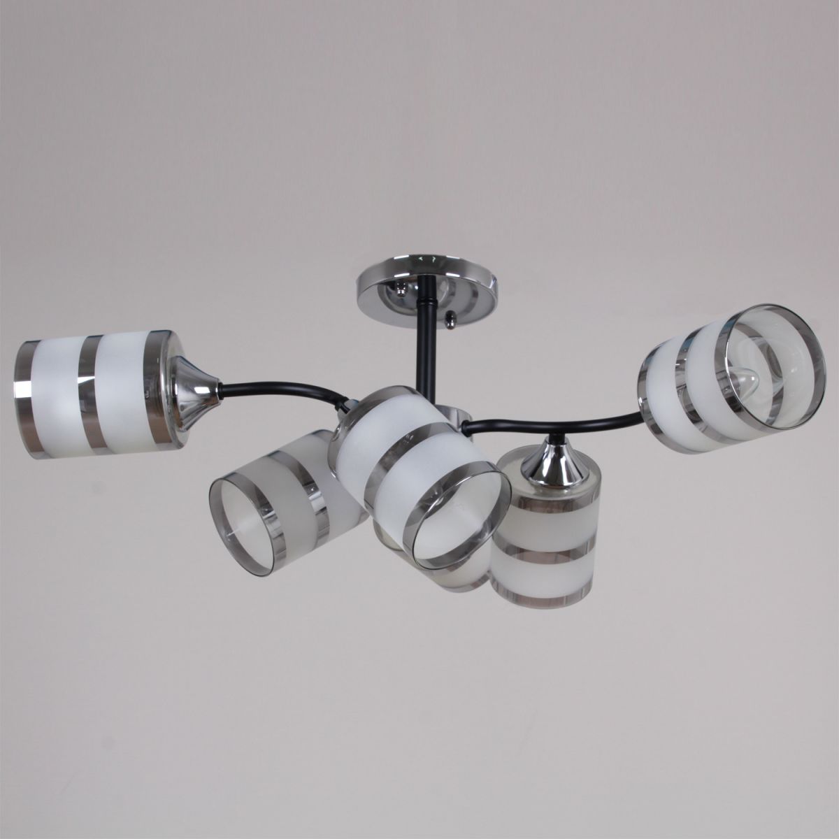 Люстра на штанге Reluce 45360-0.3-06 BK+CR