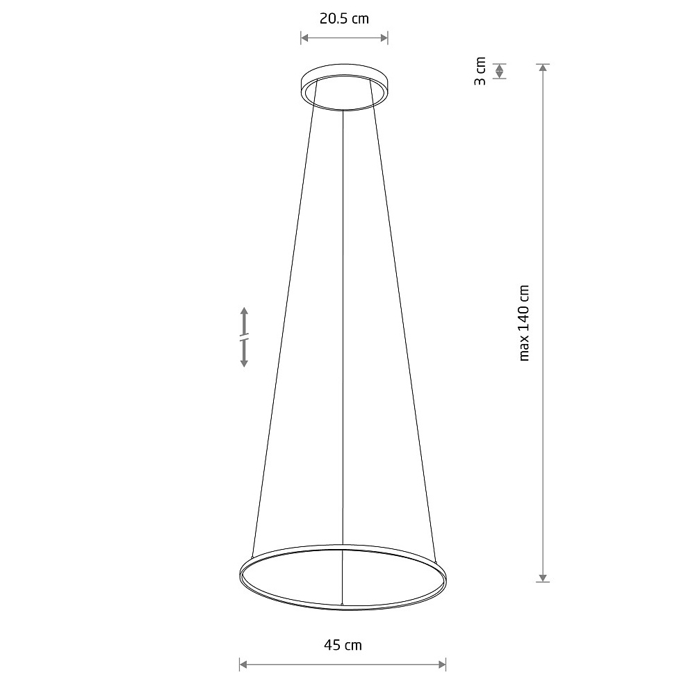 Подвесной светильник Nowodvorski Circolo Led S Black 10813