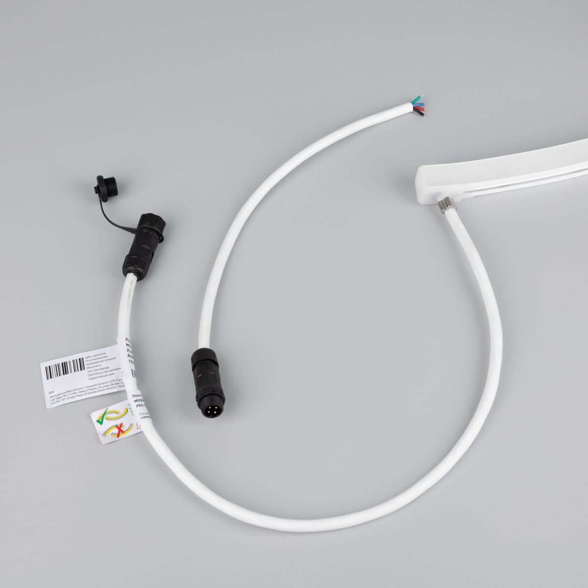 Светодиодная лента герметичная Arlight MOONLIGHT-PRO-SIDE-X360-16x16mm 24V RGB (12 W/m, IP67, 10m, wire x2) (Вывод боковой) 054958