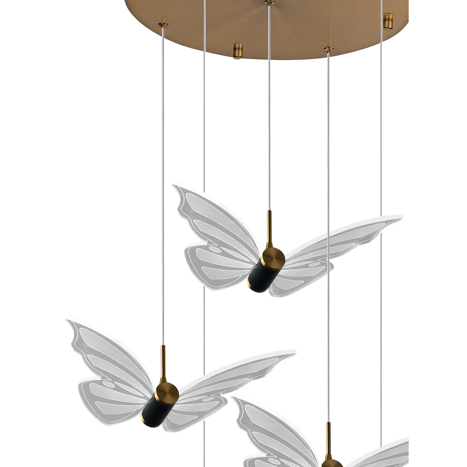 Подвесная люстра Natali Kovaltseva Butterflies LED LAMPS 81365 GOLD
