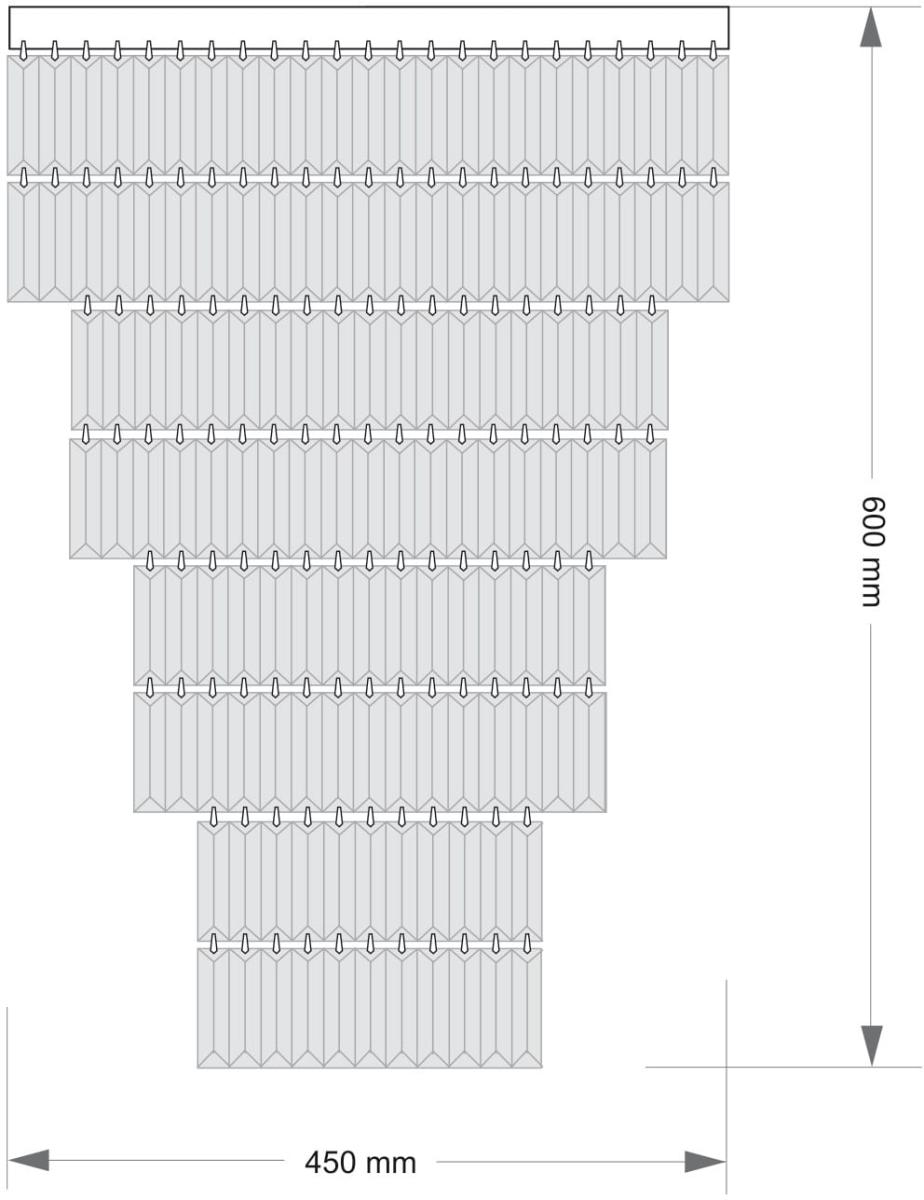 Каскадная люстра Kutek Ellini ELL-PLM-6(N)450/II