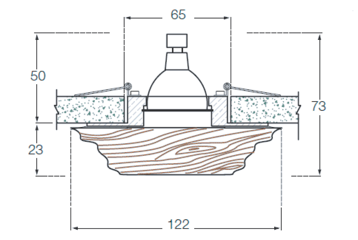 Накладка Donolux Downlight DL-003B-4