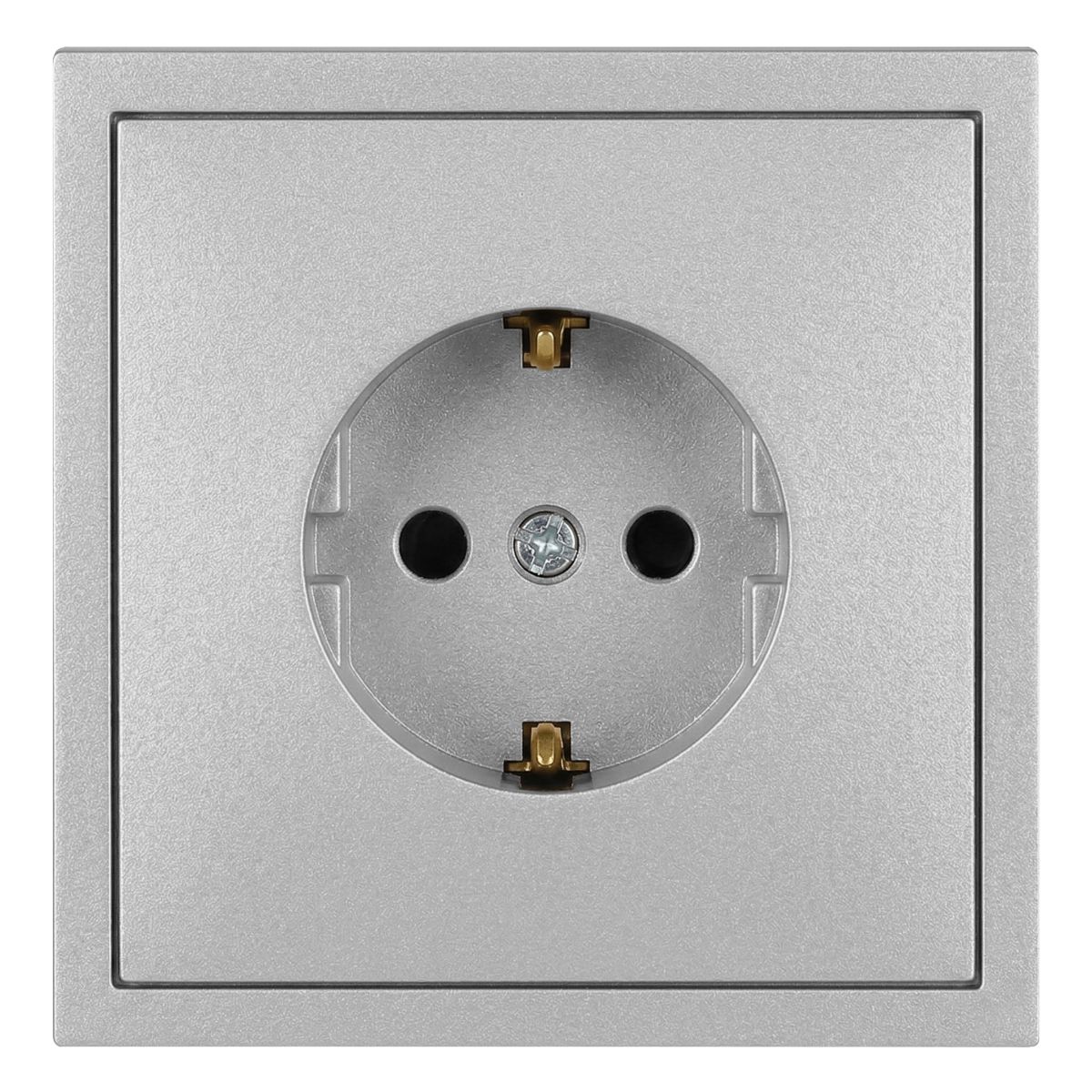 Розетка ЭРА Galaxy 15-2101-03 c заземлением 2P+E Schuko 16А-250В IP20 алюминий Б0070624