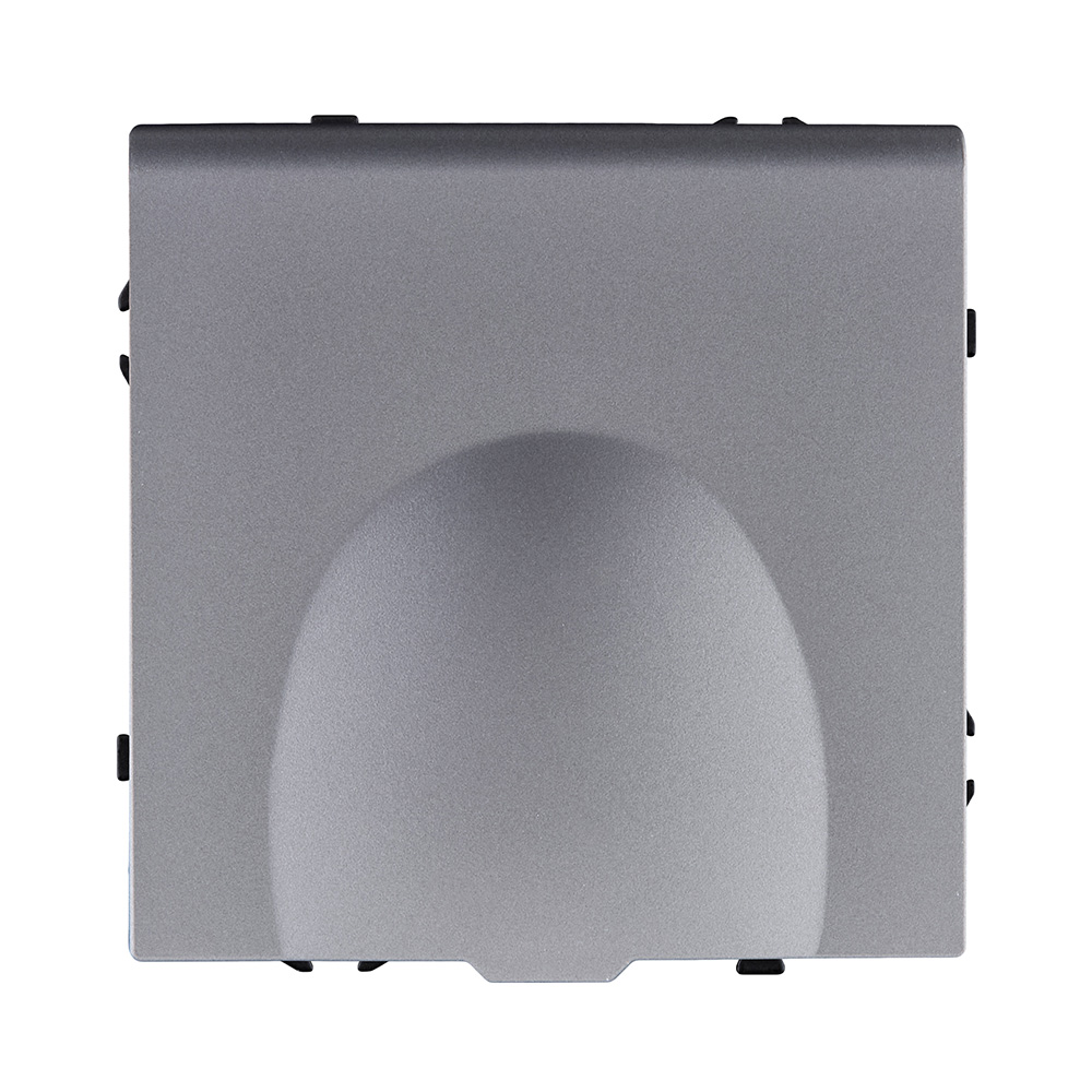 Розетка штепсельная SCHUKO 16A/250 В с крышкой, серый Kollinger Eclipse EC-015GY