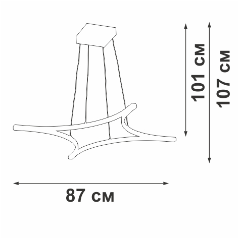 Подвесная светодиодная люстра Vitaluce V2707-9/4S