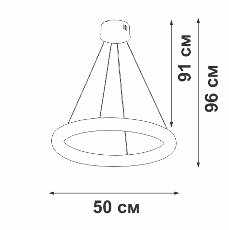 Подвесной светильник Vitaluce V2543DT-0/1S