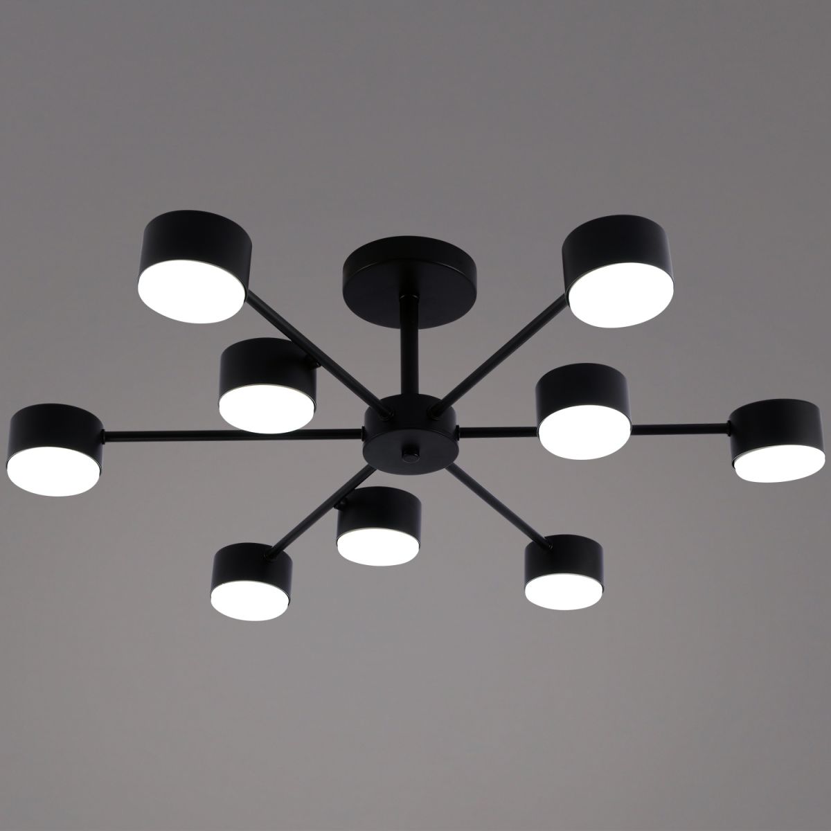 Люстра на штанге Reluce 03738-0.3-09 BK GX53