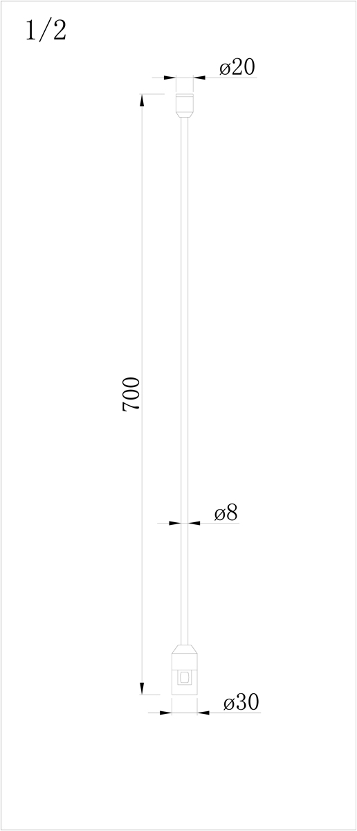 Стойка с одиночным фиксатором Donolux Code 1.2 Single Stand H700 BBr DL20224