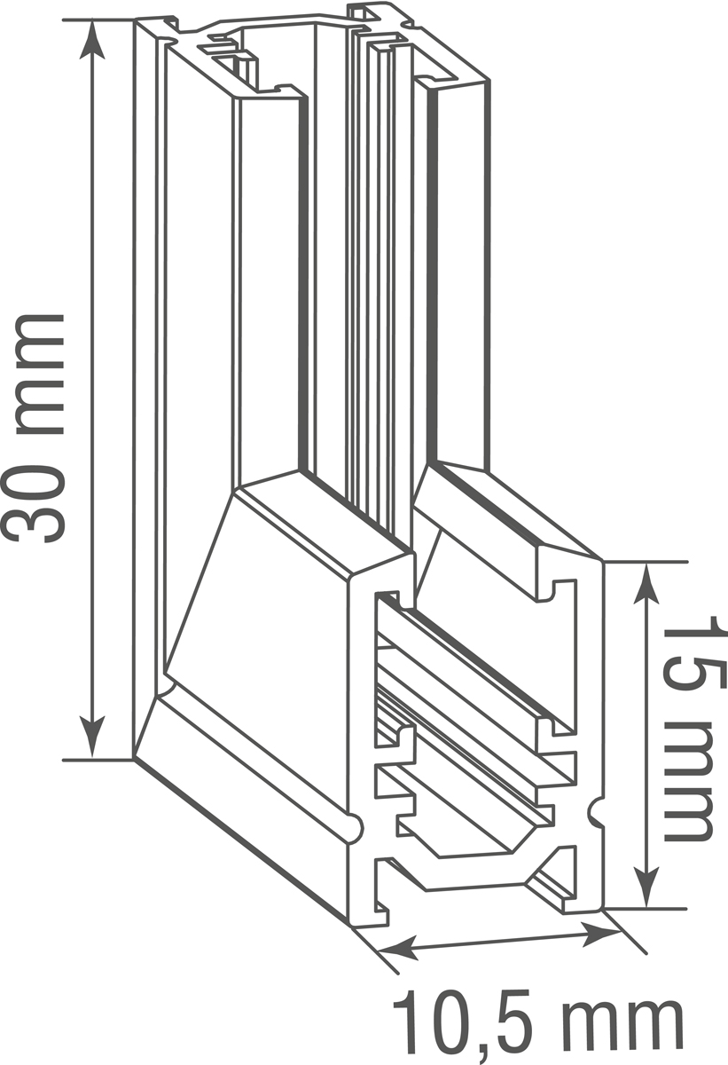 Внутренний угол-соединитель Donolux Slim Line Mini Inner corner DLSM CB