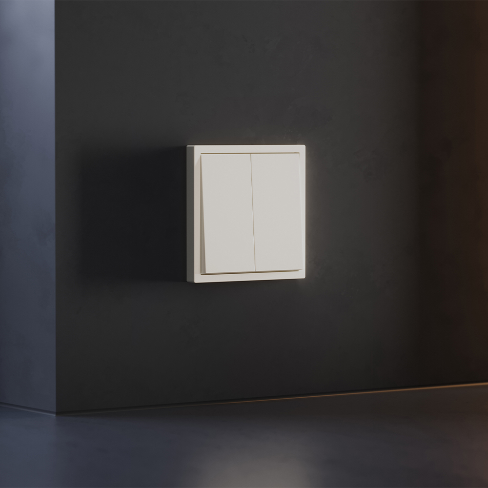 Клавиши для выключателя/переключателя двухклавишного Voltum S70 (хлопок) VLS000313