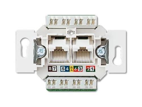 Розетка 2xRJ45 Cat.6 механизм Jung EPUAE8-8UPOK6US