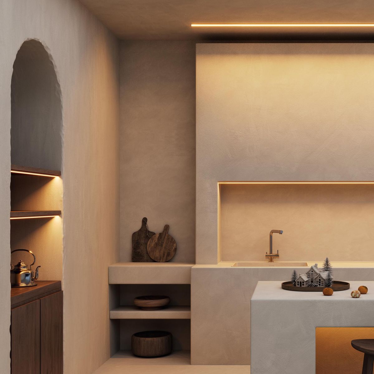 Профиль Arlight LINE-D-1515-2000 SQUARE ANOD (Алюминий) 061083