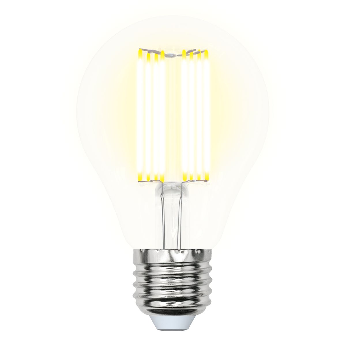 Лампа светодиодная (UL-00005897) Uniel E27 23W прозрачная LED-A70-23W/3000K/E27/CL PLS02WH