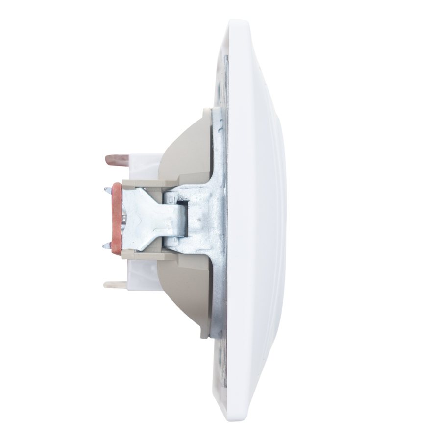 Розетка двойная компьютерная RJ45 скрытой установки IP20, белая 