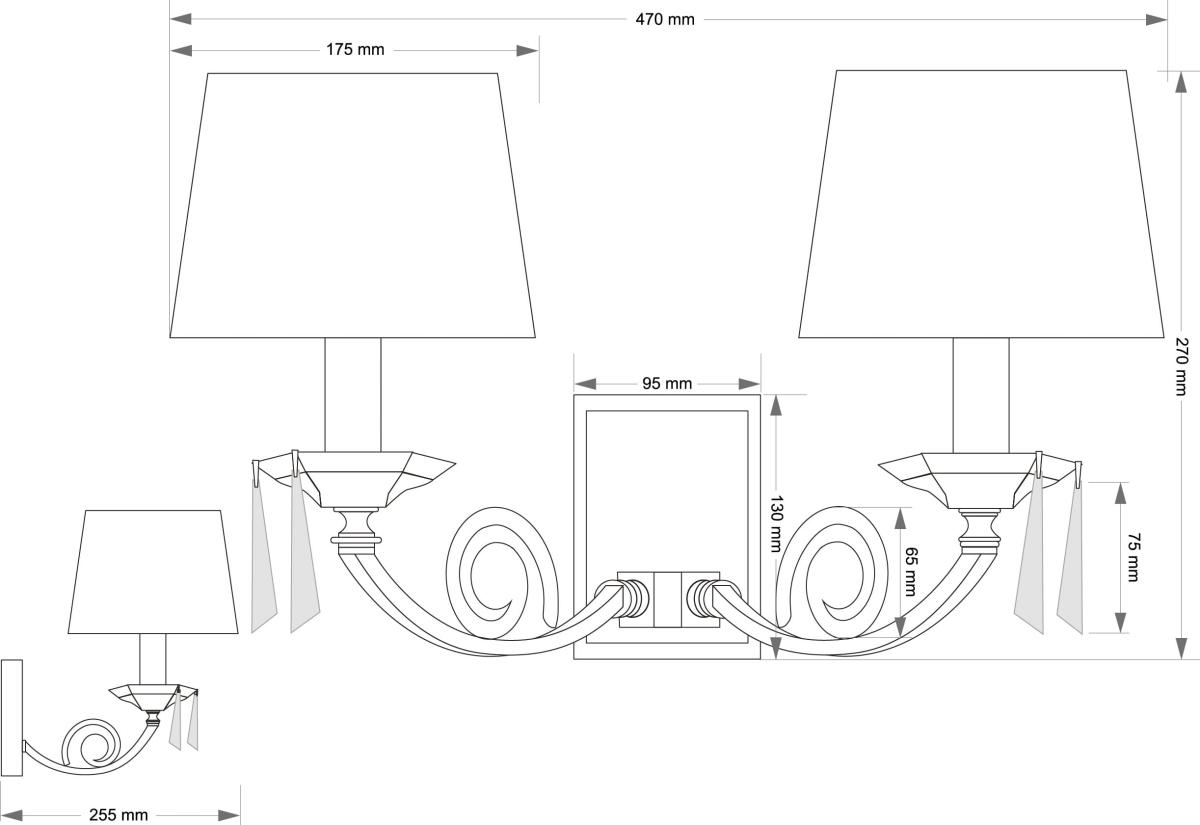 Бра Kutek Monza MON-K-2(P/A)