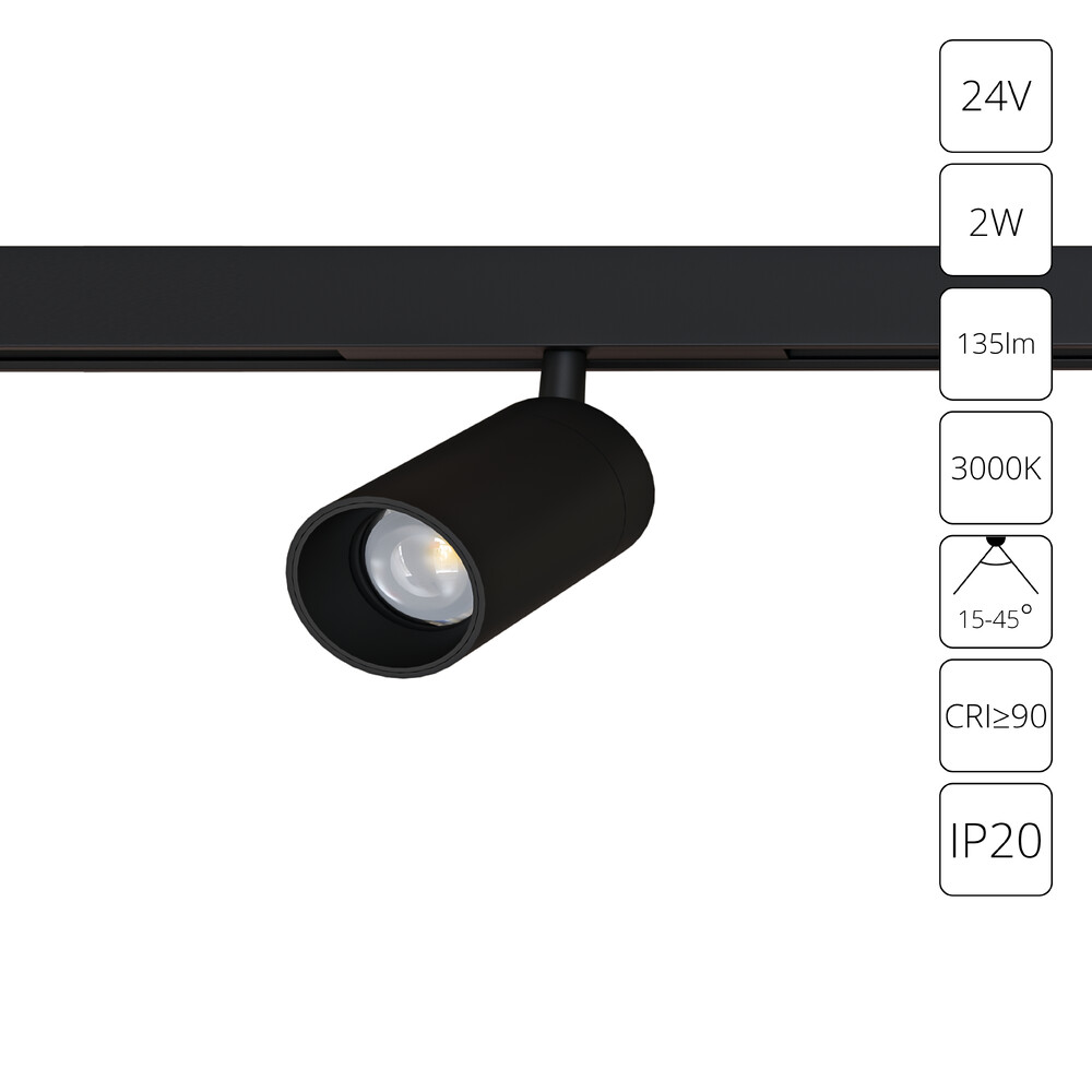 Трековый магнитный светильник Arte Lamp Presto A6327PL-1BK