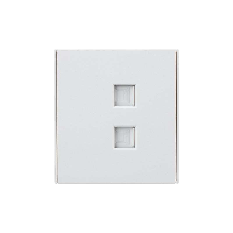 Розетка STRONG компьютерная двойная RJ45+RJ45 кат6 с/у жемчуг KRANZ KR-78-0725-4