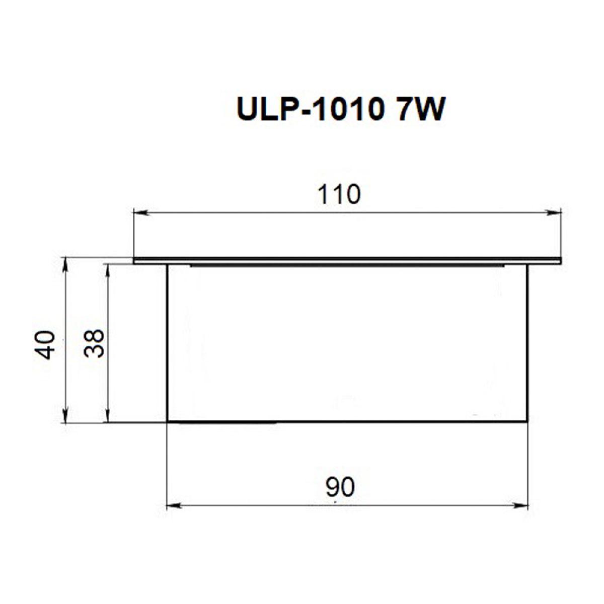 Встраиваемый светильник Uniel ULP-1010 7W/4000К IP40 GRILYATO OPAL WHITE UL-00012450